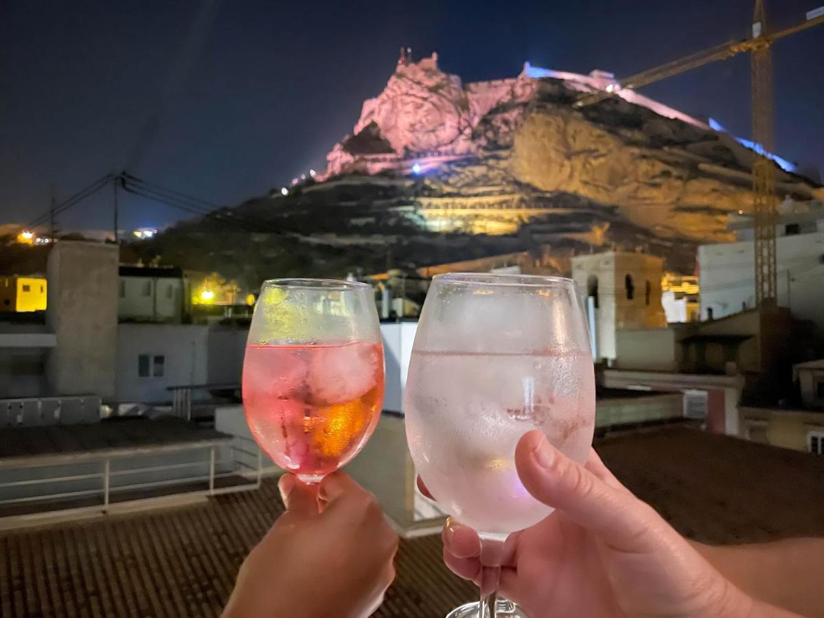 La Terraza. Vistas Al Castillo A 1 Min. De La Playa Alicante Exterior foto