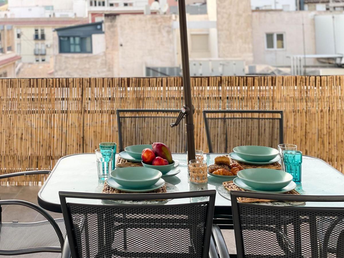 La Terraza. Vistas Al Castillo A 1 Min. De La Playa Alicante Exterior foto